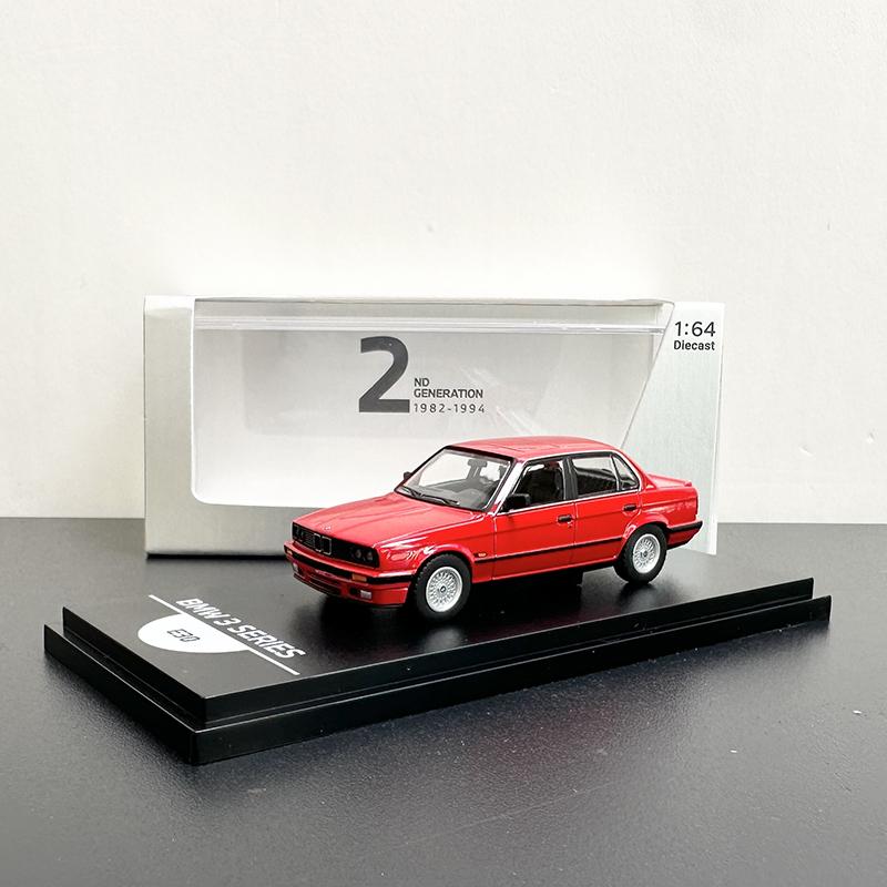 AR BOX Diecast Car 1/64 Scale BMW 3 Series E21 Car Model Alloy BMW E30 Play Vehicles Model Gift Ornament Toys for Boys
