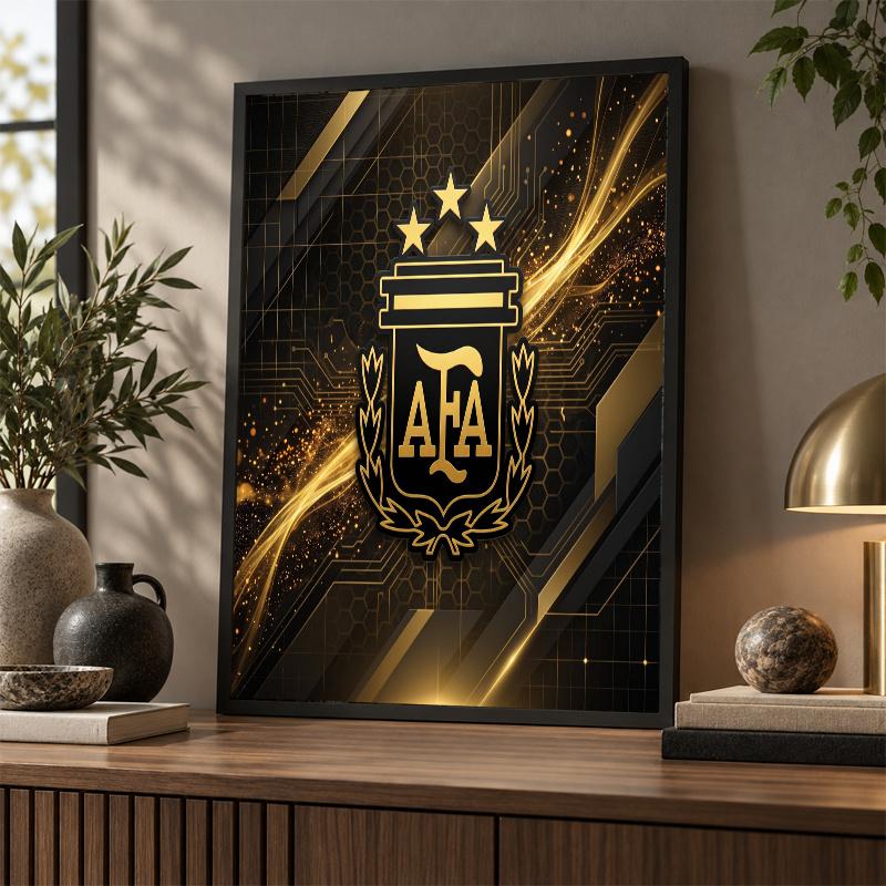Argentina Football Diamond Painting Kit 5D Full Drill DIY Diamond Mosaic Wall Art Home Decor