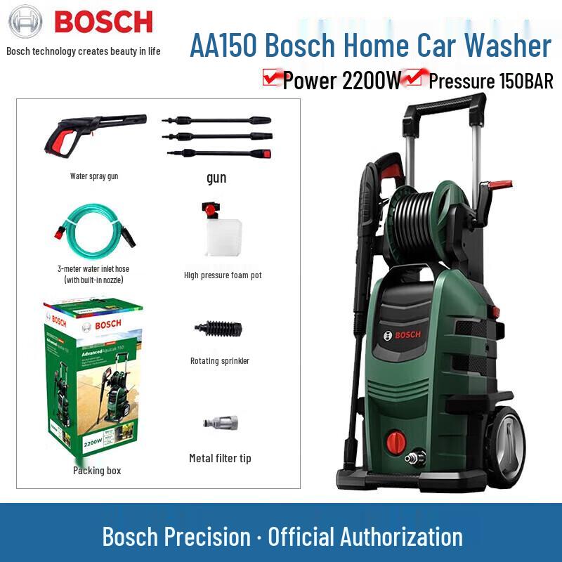 Bosch High-Pressure Car Washer CN plug (adapter included)