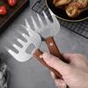 1ks Rozdělovač masa Dlouhá rukojeť Nástroj na grilování BBQ, Rozdělovač masa Medvědí dráp Rozdělovač masa, Vidlička Medvědí dráp Multifunkční trhač masa