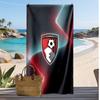 Bournemouth Football Print Beach Towel, Large Soft Quick Dry Towel for Beach Camping Swimming