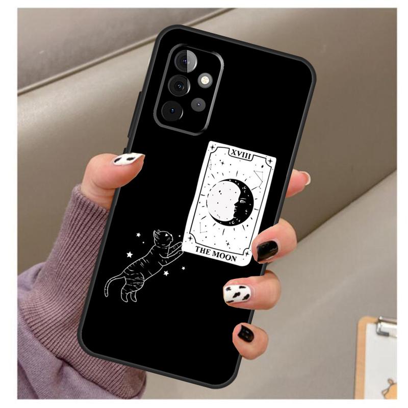 Witches Cat Moon Case For Samsung Galaxy A34 A54 A14 A06 A16 A26 A36 A56 A12 A32 A52 A13 A33 A53 A15 A35 A55
