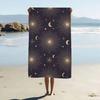 Sun And Moon Prints Anime Beach Swimming Towel Soft Absorbent Washcloth Children's Gifts For Kids Travel Camping Gym
