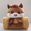 Fluffy Throw Horse Mascot Plush Blanket Soft Warm Nap Blanket Universal Flannel Blanket  Office