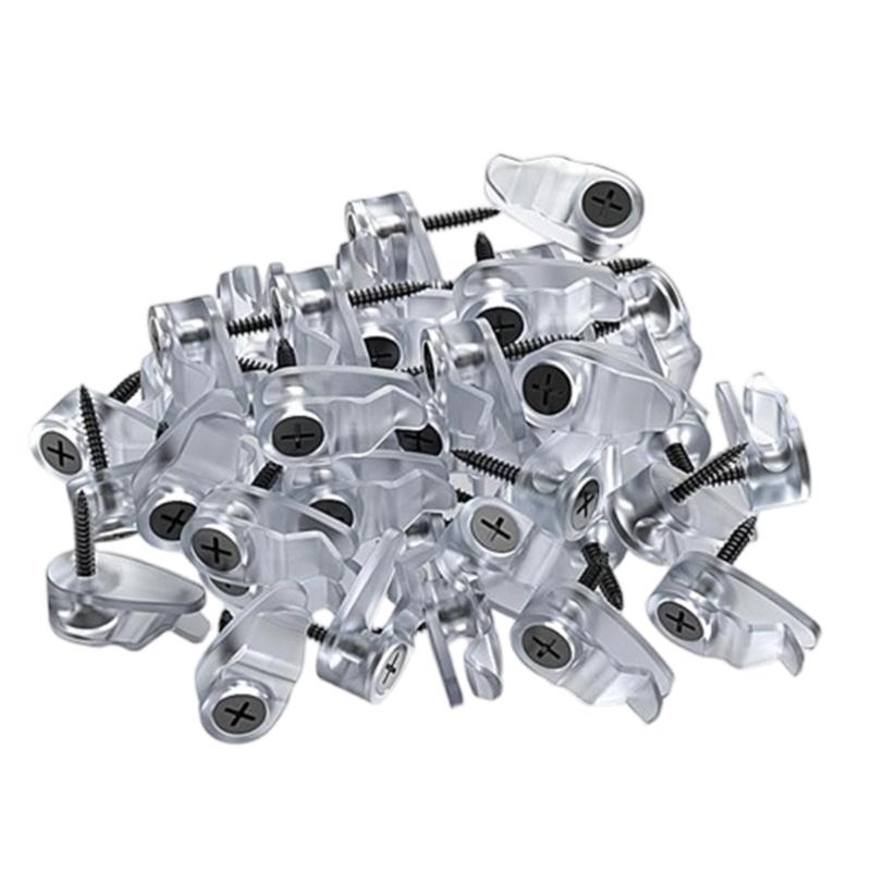 Pack Of 50 Curved Plastic Hook Multipurpose For Hanging Garden Tool Decorations Light Home Outdoor Setting чистый