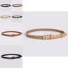 Women Fashion Pu Belt For Business Daily Use With Alloy Snap Closure For Office Attire
