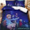 3 Stück einseitig bedruckte Bettbezüge Anime Charlotte bedruckte Bettwäsche-Sets Bequeme Tagesdecken Steppdecken Bettdecken Geburtstagsgeschenk