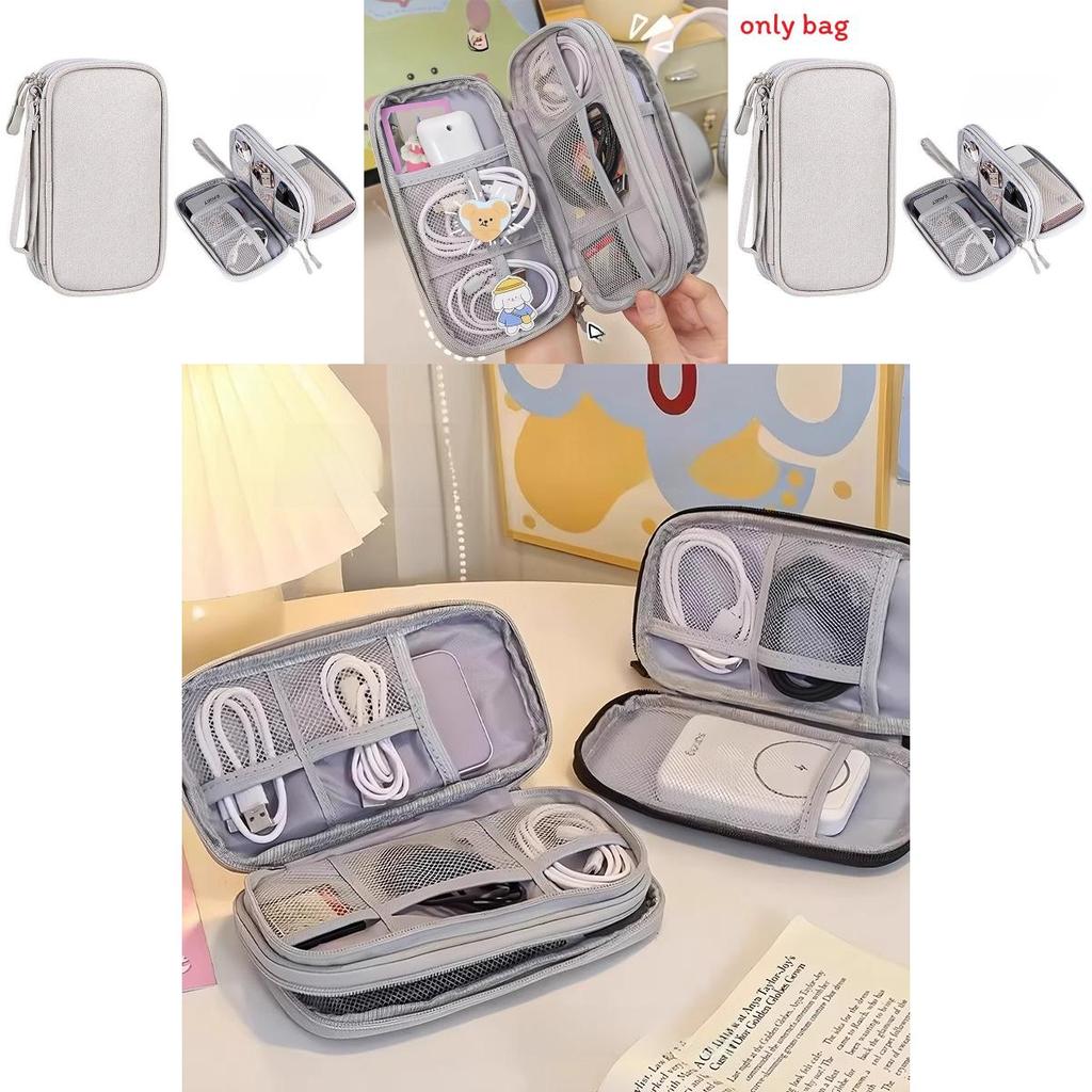 Travel Power Bank Cable Organizer With Minimalist Design For Portable Electronics