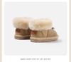 Toddler Girls' Plush Outdoor Leather Boots with Velvet Lining - Winter 2025