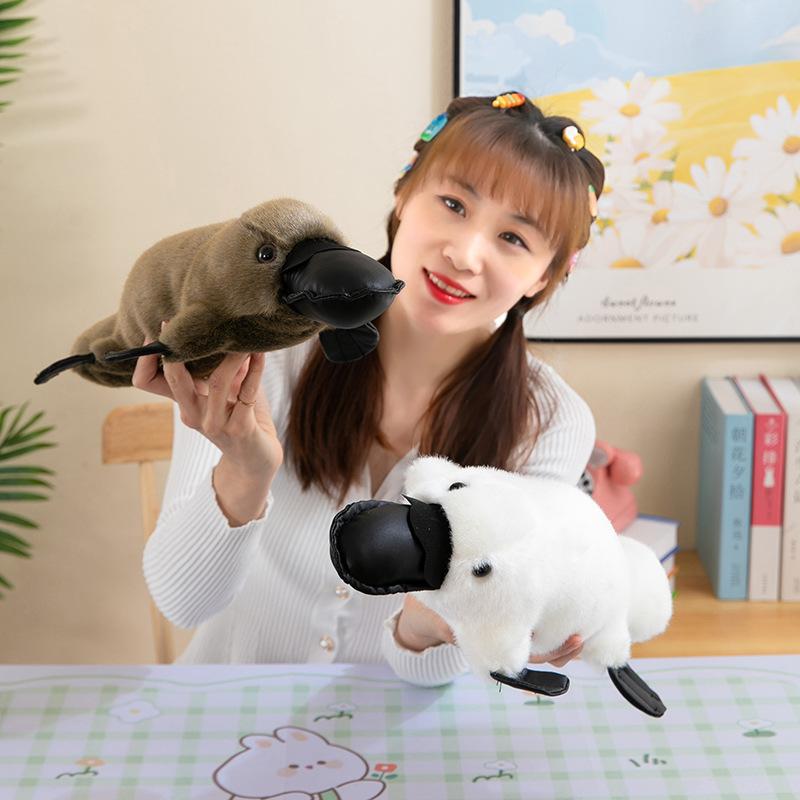 Simulated Platypus Plush Toys Children's Comfort Doll Car Ornaments Floor Push Ring Gift Sleeping Pillow