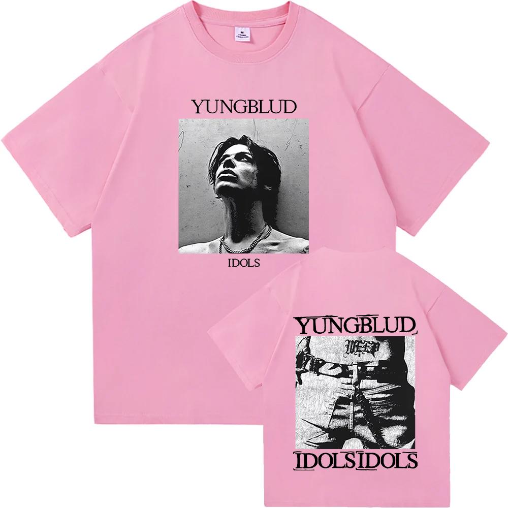 YUNGBLUD IDOLS The World Tour 2025 Tshirt Cotton Short Sleeve Male Tshirts Casual Fashion Men Women T Shirt Unisex Streetwear
