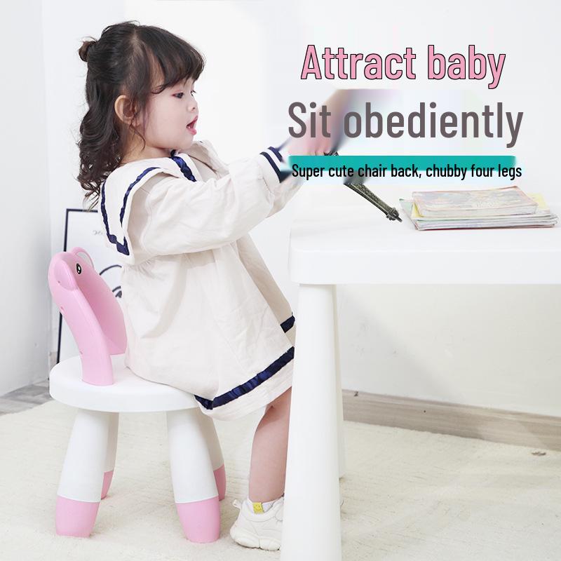 Creative Children's Backrest Low Stool for Reading and Shoe Changing