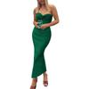 European and American cross-border women's hip skirt, Amazon's new hot explosion, slit backless slim fit, solid color sexy jumpsuit