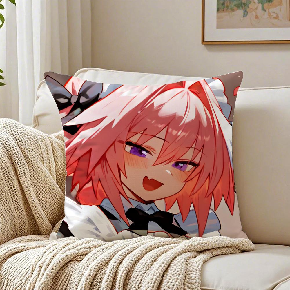anime eccentric FFate AApocrypha AAstolfo Cushion Cover Pillowcase Antidustmite living Room Sofa Decor Cushion Room