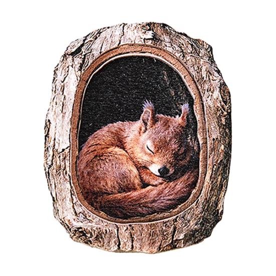 Tree Hole Animal Refrigerator Magnet Wooden Animal Fridge Magnet Home Office Kitchen Cabinet Locker Whiteboard Decoration