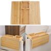 Functional Wood Side Armrest Table Multipurpose Sofa Arm Clip Table with Beverages Holder for Weekends Relaxation