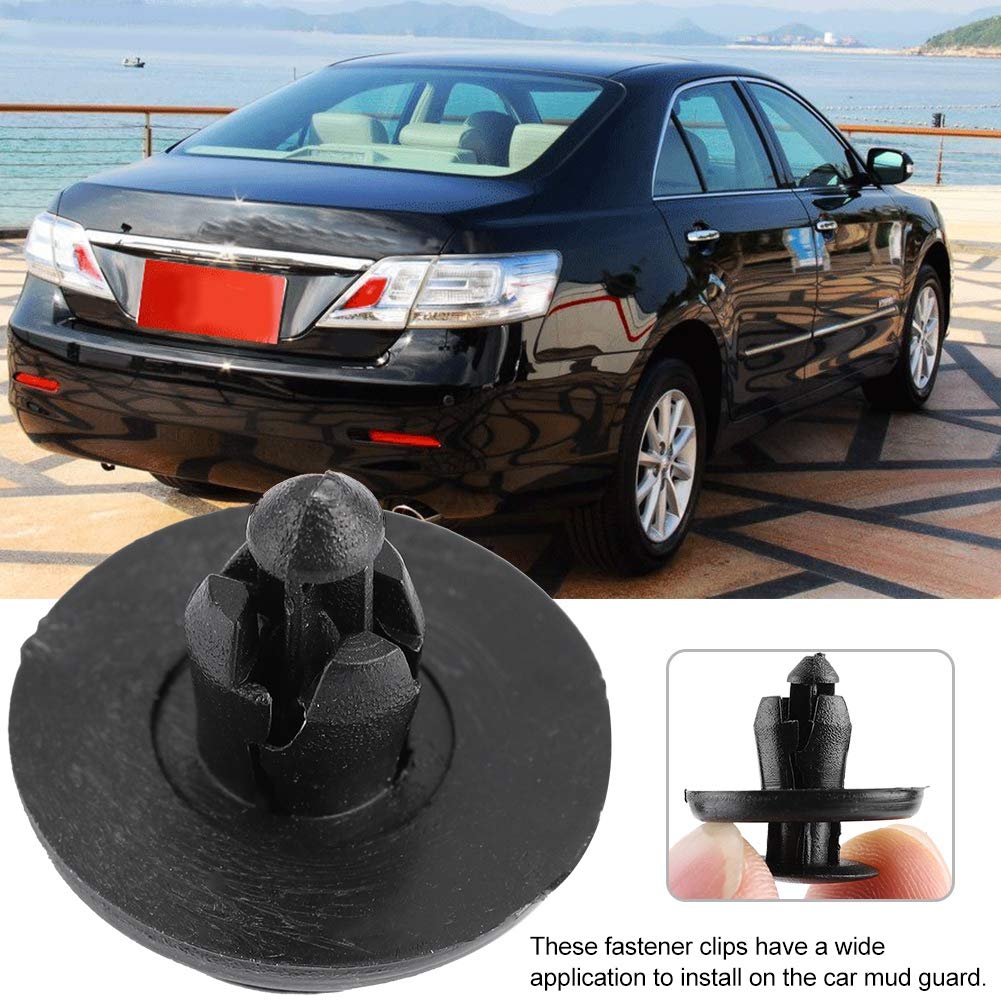 EBTOOLS Body Buckle, Push Type Hood Bumper Mud Guard Liner Fastener Retainer Clip for Toyota 90467-07166 (100Pcs)