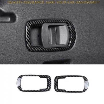 For Mazda CX-50 2023-2024 Carbon Fiber Rear Seat Control Button Frame Trim 2PCS
