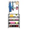 Nyana Home 155x60x28cm Entrance Hall Coat Rack, 4 Shelves 8 Hangers