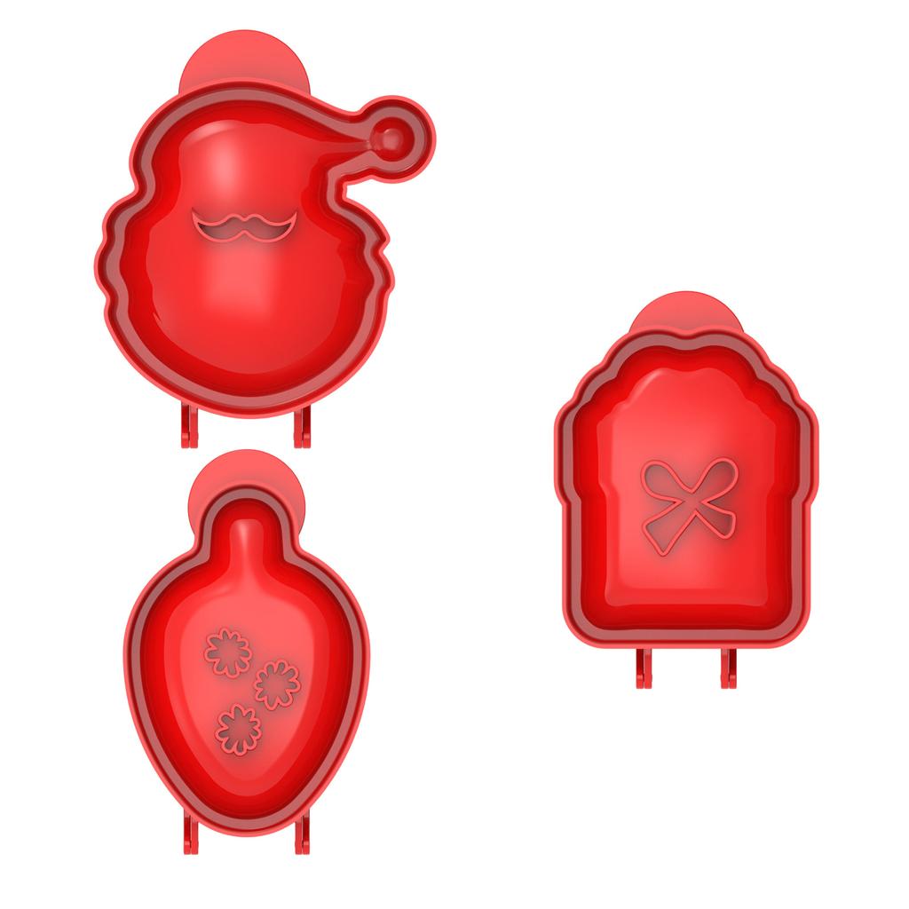 1/3Pcs Dough Presser Pocket Pie Molds Christmas Santa Box Shape Hand Pie Molds Party Potluck Hand Pie Molds Easy To Use