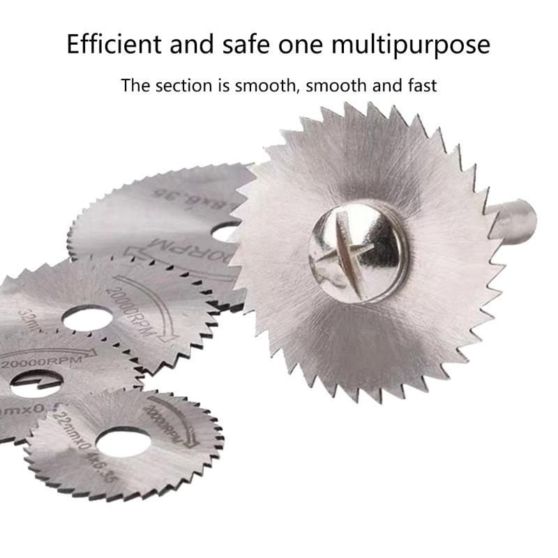 7Pcs/Set Circular Saw Cutter High Speed Steel Woodworking Cutting Discs for Woodworking Rotary Tool