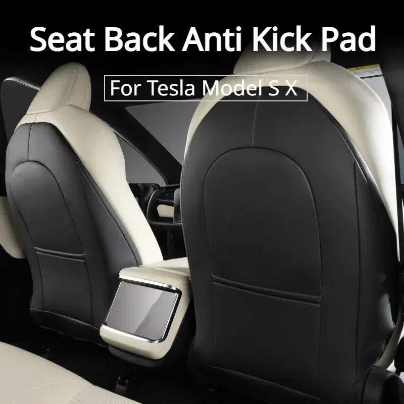 Seat Back Anti Kick Pad for Tesla Model S X Seat Backrest Protective Mat Wear-resistant Child Anti Dirty Car Accessories 2024
