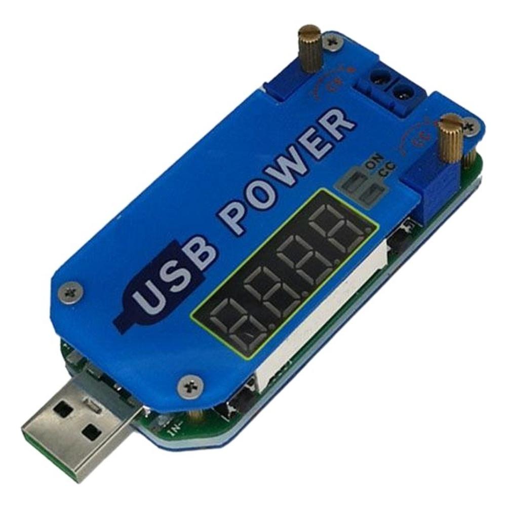 Bench Power Supply Blue USB DC-DC Converter 15W Power Module Overcurrent Protection Overtemperature Protection