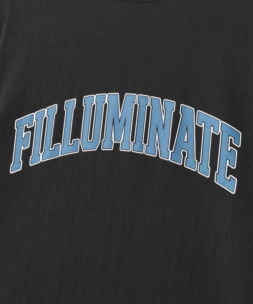 FILLUMINATE Two-Tone Arch Logo T-Shirt - Black