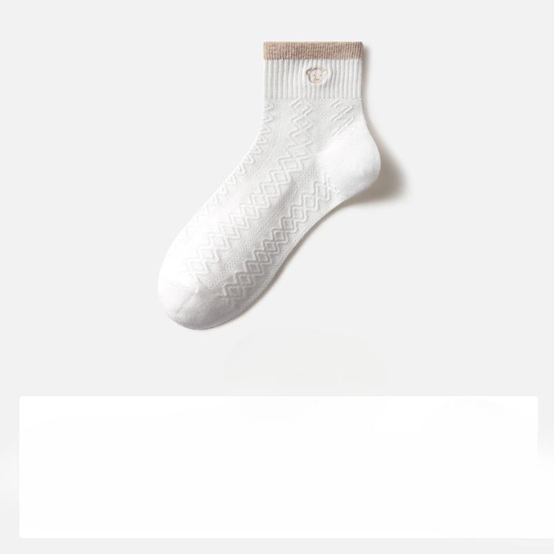 

Носки Детские Летние Короткие Носки, Белые Хлопковые Носки с Защитой от Запаха и Влагопоглощением, Короткие Носки-гольфы для Женщин, Носки Средней Длины 1 pair белый