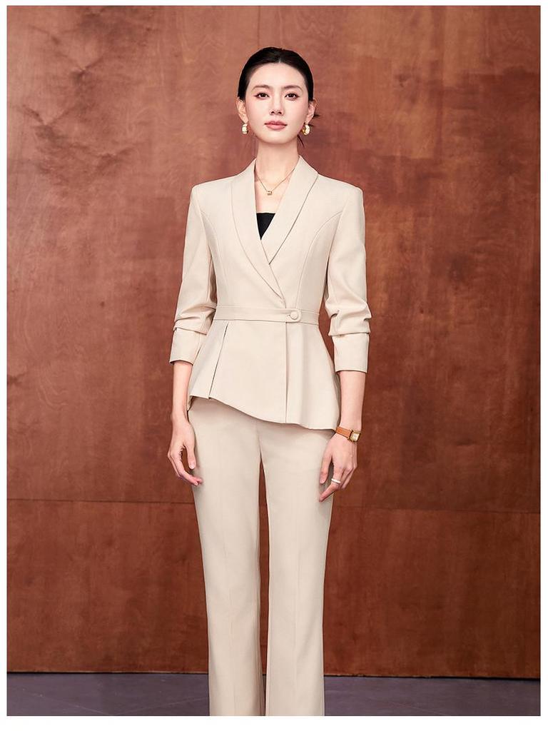 Women's Professional Suit Set - Spring/Autumn Beauty Salon & Hotel Manager Workwear