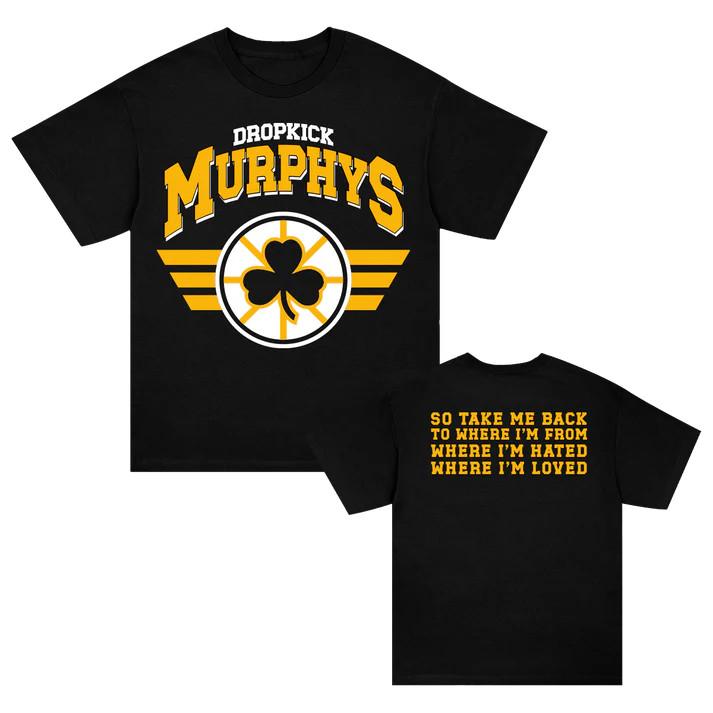 Dropkick Murphy Shamrock BruinT-Shirt Black Unisex S-5XL Unisex T-Shirt L
