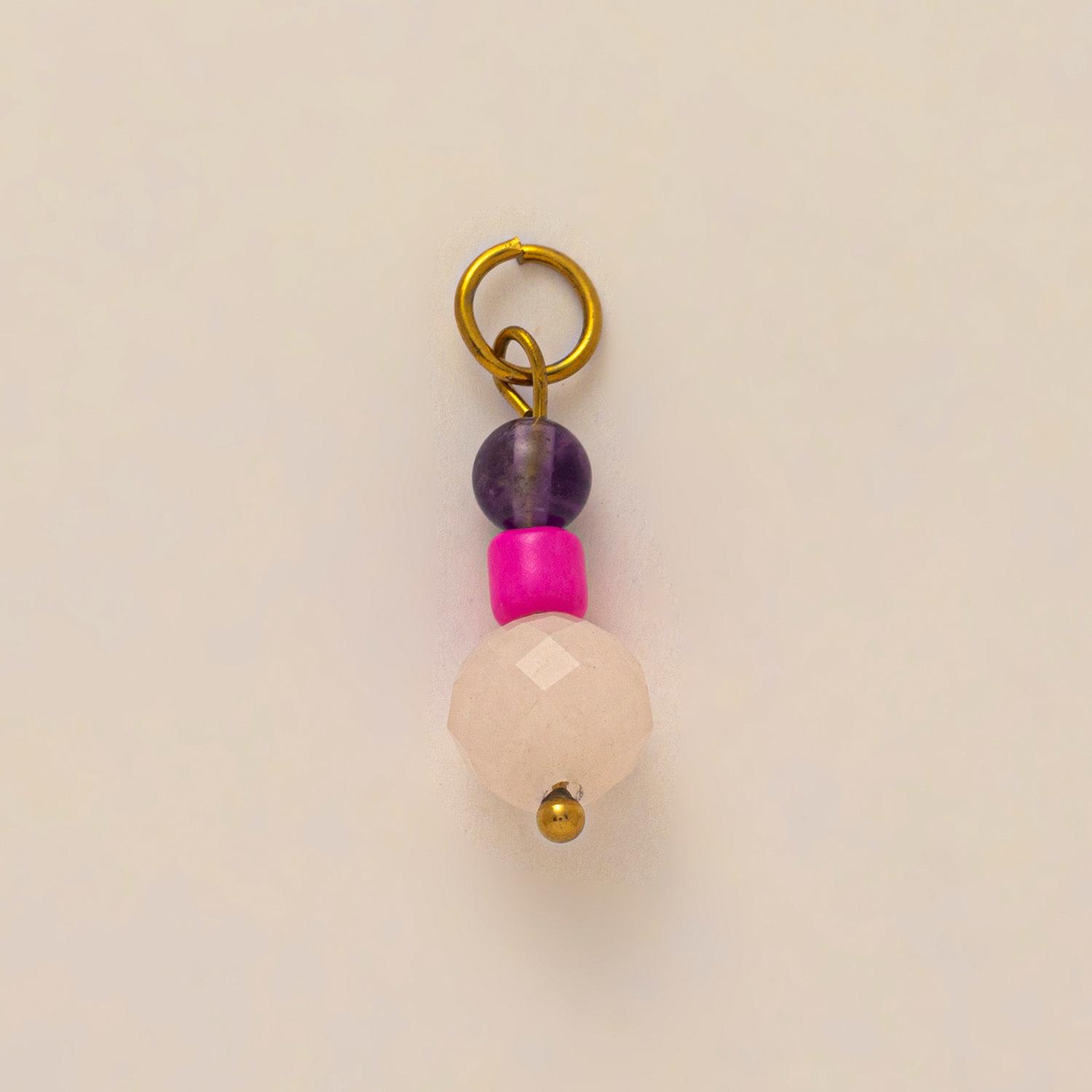 18K Gold-Plated Adjustable Pendant with Link Chain and Flower Square Design