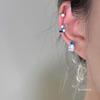 Lazy Island, Super Beautiful Irregular Zircon Butterfly Stud Earrings Temperament Versatile Earbone Studs Niche High-end Tide