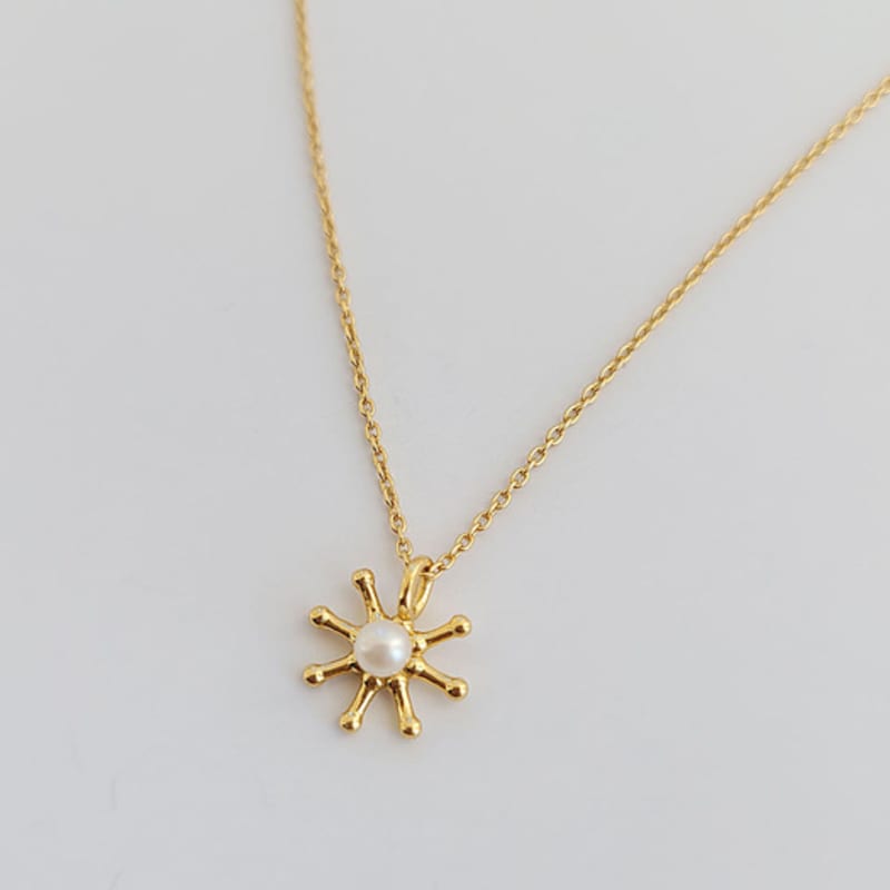 BSWAN Sunshine Silver Gold Necklace