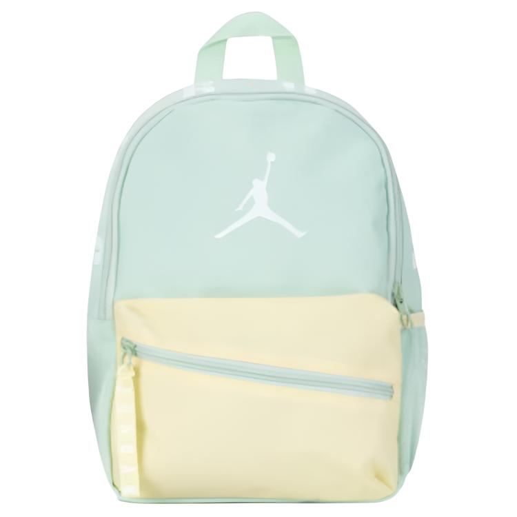 Jordan 11L Logo Color Block Design Polyester Medium Backpack Unisex backpack Light-Green JD2623024TD-006 Light Green