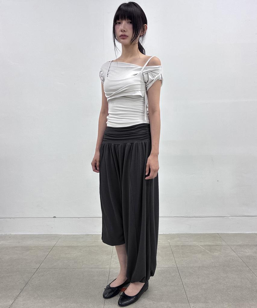 Peulleeoeob Wide Capri Pants (Fl-270_Black)