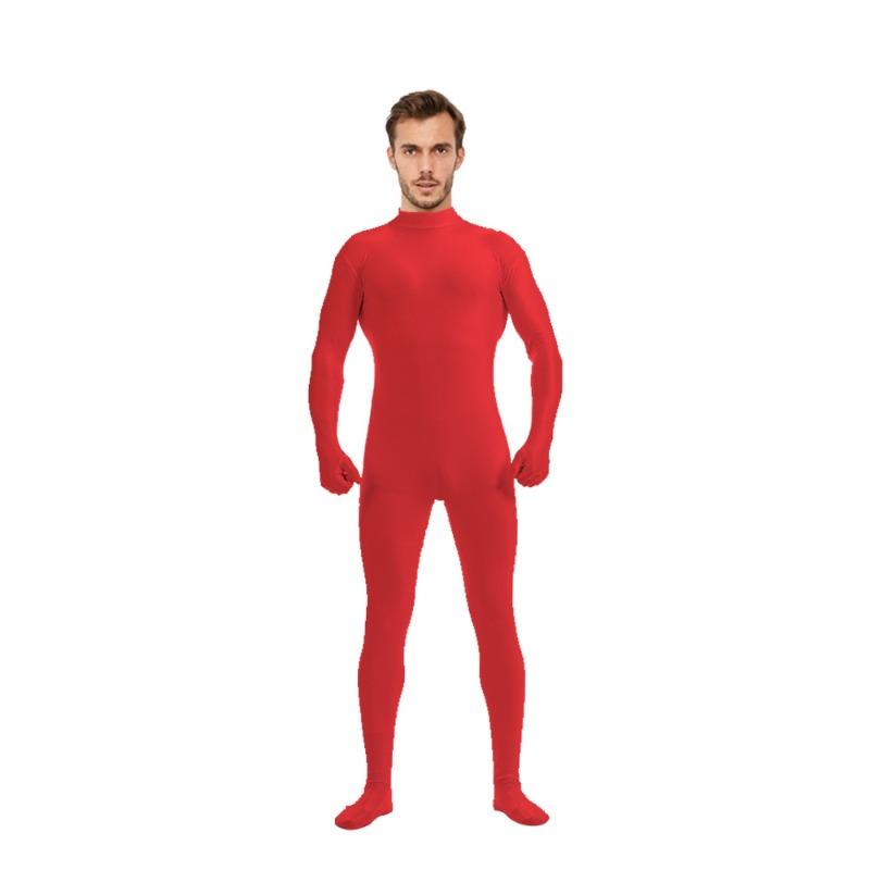 Halloween Half-pack Onesie Zentai Solid Color Hand and Foot Tights Stage Performance Suit Customization