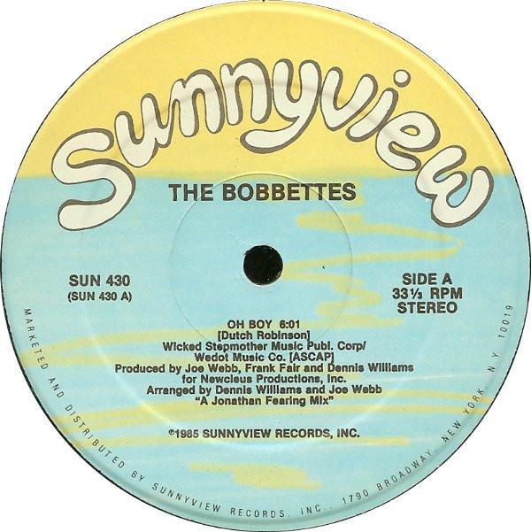 

12inch Record BOBBETTES Oh Boy SUN430 SUNNYVIEW 1985 US SoulFunk Used