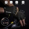 RIVBOS Cycling for and Road 3D Fingerless Design with Abrasion Summer CHG001 Gloves, Cycling, Bicycles, Bikes, Gel-Filled Gel, Resistant, Stretchable,