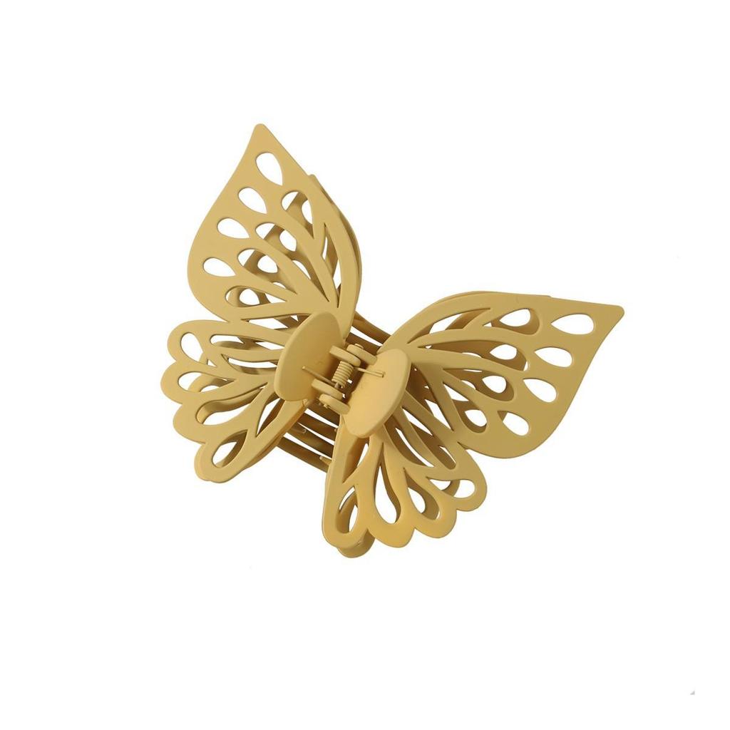 Double-layer Hollow Large Butterfly Hair Claw Clip - Jewelry Accessory Shark Clip