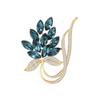 Fashion Sparkling Rhinestone Crystal Flower Brooches for Women Clothing Coat Jewelry Accessries Gifts
