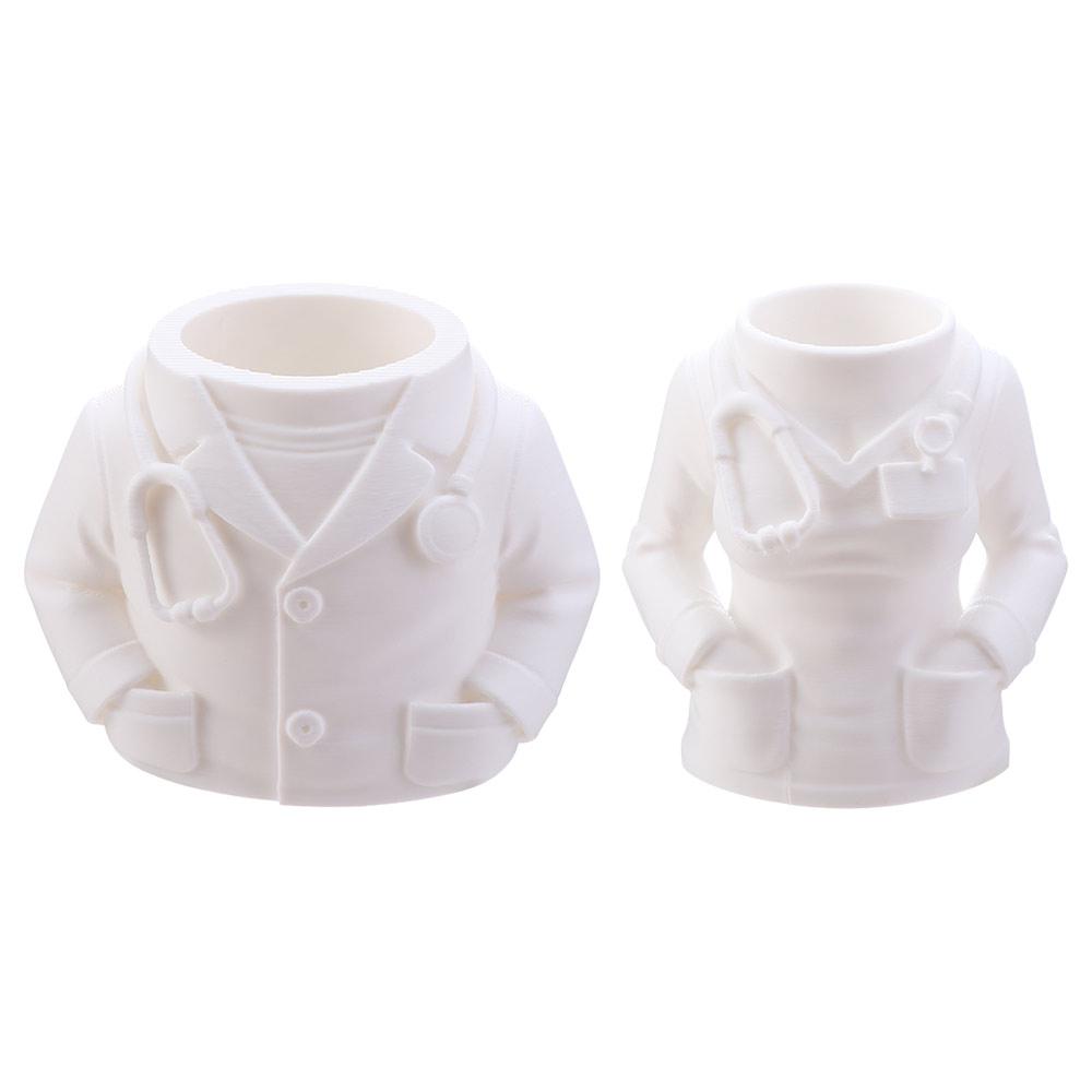 Creative White Coat-Shaped Pen Holder Durable Stationery Organizer Gift for Doctors Nurses