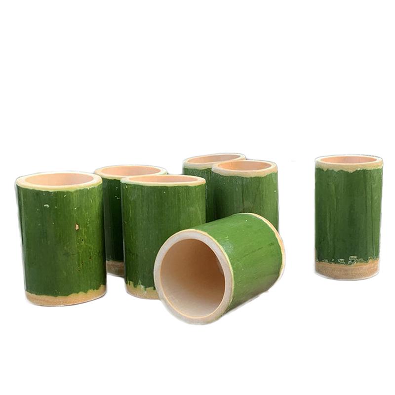 Natural Bamboo Cup Home Decoration Keys Pens Storage Creative Handmade Crafts