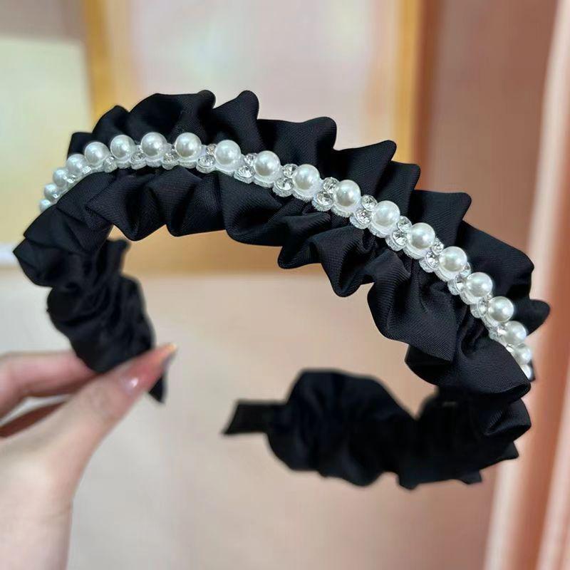 Luxury Autumn/Winter Hairband for Women - Elegant Wide-Brimmed Skull Top Clip for Hair & Face Wash.