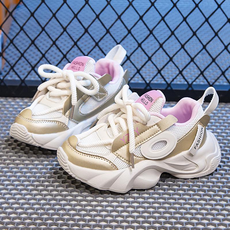 

Туфли-папы для девочек-одноклассниц весна 2025 новые детские спортивные туфли для девочек среднего и старшего возраста зимние бархатные хлопковые туфли 31