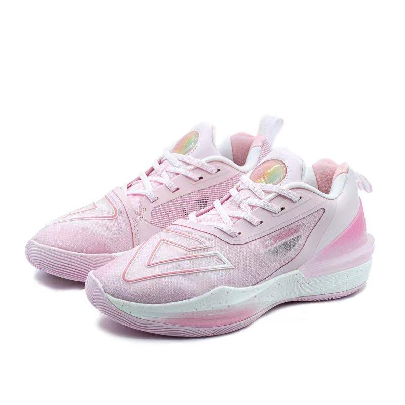 Peak Taiji Big Triangle 3.0 Peach Blossom Limited Stable Anti-Twist Non-Slip Wear-Resistant Breathable Rebound Low-Top Basketball Shoes ET43847A