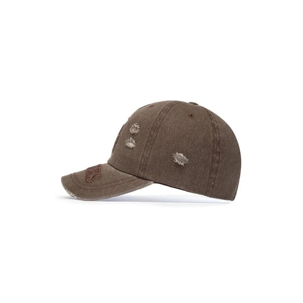 Unisex Vintage Embossed Damaged Unstructured Ball Cap (3ACPV295N-07BRS)