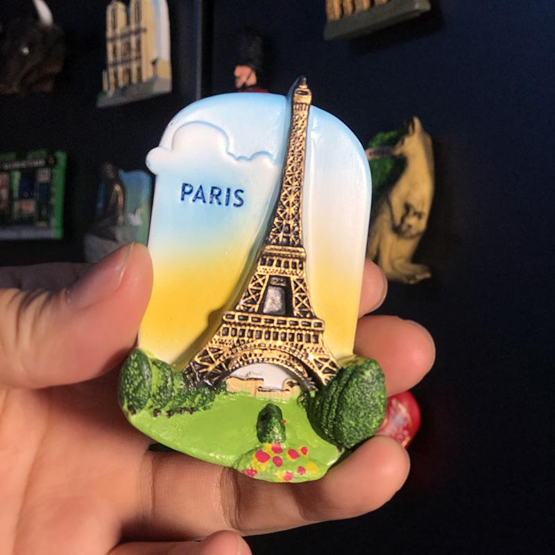 3D City Travel Souvenir Magnets: European and Global Regions