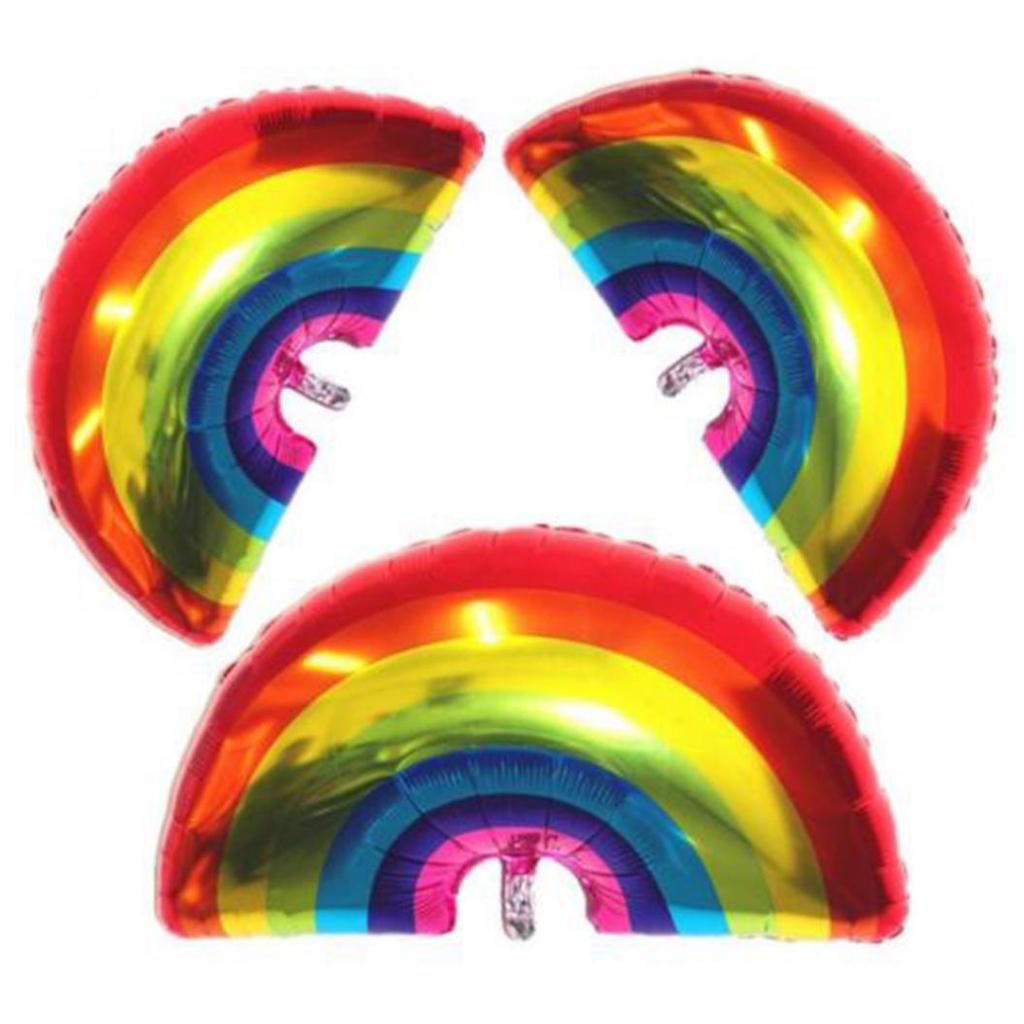 Rainbow balloon rainbow unicorn helium foil balloons baby shower kids birthday party home decor Wholesale