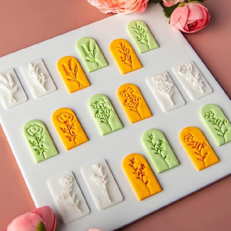 7pcs Polymer Clay Floral Earring Maker Fashion Handmade Ear Accessory Mold Jewelry Making Supplies Home Crafting Kits